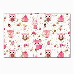 Pink Woodland Animals, Koteto Postcard 4 x 6  (Pkg of 10)