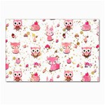 Pink Woodland Animals, Koteto Postcards 5  x 7  (Pkg of 10)