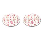 Pink Woodland Animals, Koteto Cufflinks (Oval)