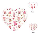 Pink Woodland Animals, Koteto Playing Cards Single Design (Heart)