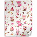 Pink Woodland Animals, Koteto Canvas 12  x 16 