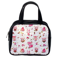 Pink Woodland Animals, Koteto Classic Handbag (Two Sides) from ArtsNow.com Back