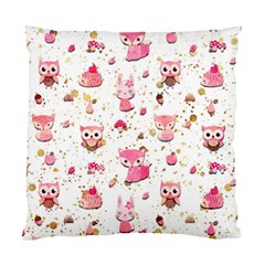 Pink Woodland Animals, Koteto Standard Cushion Case (Two Sides) from ArtsNow.com Front