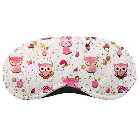 Pink Woodland Animals, Koteto Sleep Mask from ArtsNow.com Front