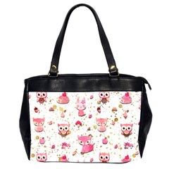 Pink Woodland Animals, Koteto Oversize Office Handbag (2 Sides) from ArtsNow.com Front