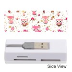 Pink Woodland Animals, Koteto Memory Card Reader (Stick)