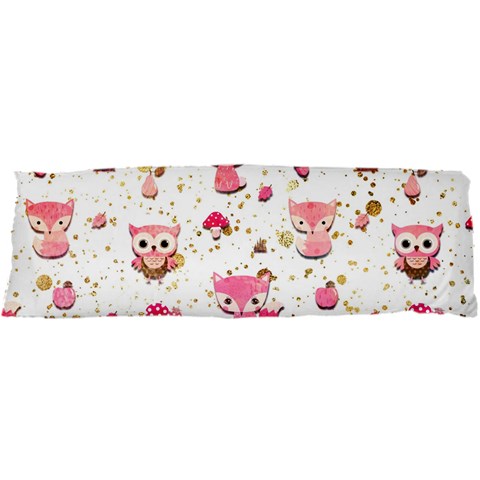 Pink Woodland Animals, Koteto 21 x63  Body Pillow Case Dakimakura (Two Sides) from ArtsNow.com Front