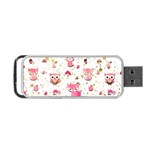 Pink Woodland Animals, Koteto Portable USB Flash (Two Sides)