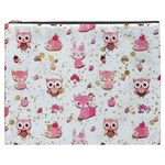 Pink Woodland Animals, Koteto Cosmetic Bag (XXXL)