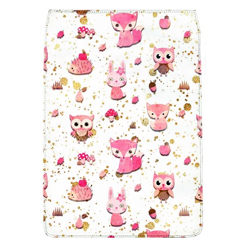 Pink Woodland Animals, Koteto Removable Flap Cover (L) from ArtsNow.com Front