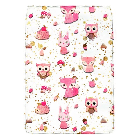 Pink Woodland Animals, Koteto Removable Flap Cover (S) from ArtsNow.com Front