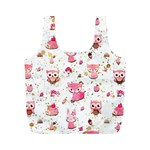 Pink Woodland Animals, Koteto Full Print Recycle Bag (M)