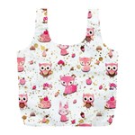 Pink Woodland Animals, Koteto Full Print Recycle Bag (L)