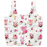 Pink Woodland Animals, Koteto Full Print Recycle Bag (XL)