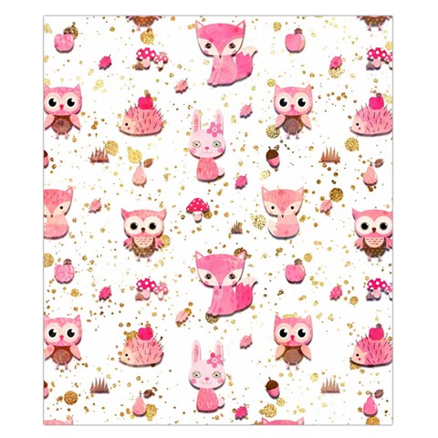 Pink Woodland Animals, Koteto Duvet Cover Double Side (California King Size) from ArtsNow.com Front