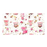 Pink Woodland Animals, Koteto Satin Wrap 35  x 70 