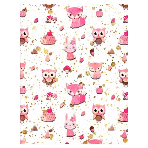 Pink Woodland Animals, Koteto Drawstring Bag (Large) from ArtsNow.com Front