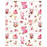 Pink Woodland Animals, Koteto Drawstring Bag (Small)