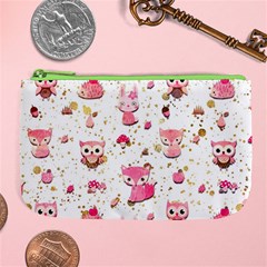 Pink Woodland Animals, Koteto Large Coin Purse from ArtsNow.com Front