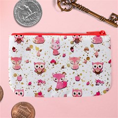 Pink Woodland Animals, Koteto Large Coin Purse from ArtsNow.com Back