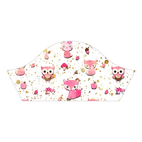 Pink Woodland Animals, Koteto Cotton Crop Top from ArtsNow.com Left Sleeve