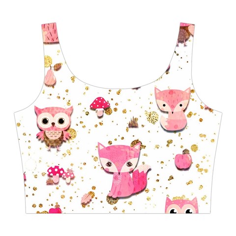 Pink Woodland Animals, Koteto Midi Sleeveless Dress from ArtsNow.com Top Back