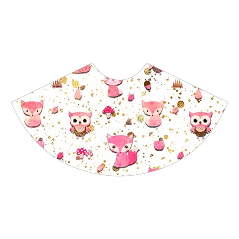 Pink Woodland Animals, Koteto Midi Sleeveless Dress from ArtsNow.com Skirt Front