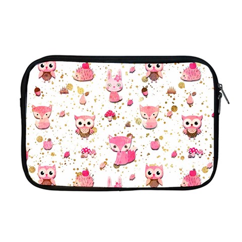 Pink Woodland Animals, Koteto Apple MacBook Pro 17  Zipper Case from ArtsNow.com Front