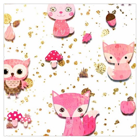 Pink Woodland Animals, Koteto Everyday Shoulder Bag with Pouch Bag from ArtsNow.com Front