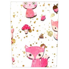 Pink Woodland Animals, Koteto Everyday Shoulder Bag with Pouch Bag from ArtsNow.com Left Pocket