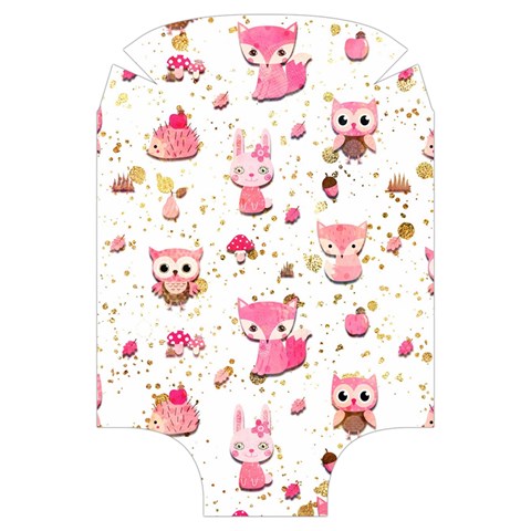 Pink Woodland Animals, Koteto Luggage Cover (Large) from ArtsNow.com Front