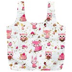 Pink Woodland Animals, Koteto Full Print Recycle Bag (XXXL)