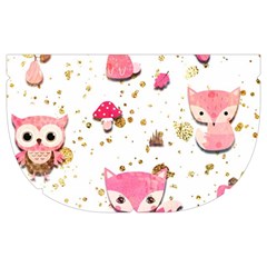 Pink Woodland Animals, Koteto Make Up Case (Medium) from ArtsNow.com Side Right