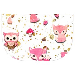 Pink Woodland Animals, Koteto Make Up Case (Large) from ArtsNow.com Side Left