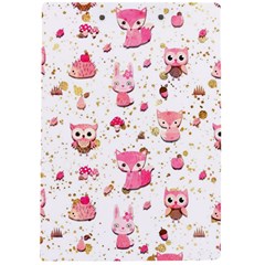 Pink Woodland Animals, Koteto A4 Acrylic Clipboard from ArtsNow.com Back