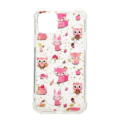 Pink Woodland Animals, Koteto iPhone 11 Pro 5.8 Inch TPU UV Print Case from ArtsNow.com Front