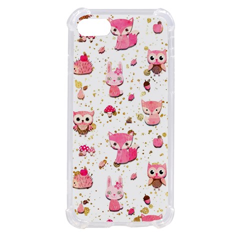 Pink Woodland Animals, Koteto iPhone SE from ArtsNow.com Front