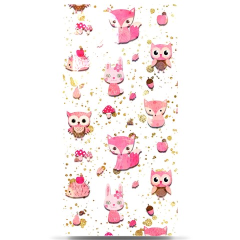 Pink Woodland Animals, Koteto Samsung Galaxy S24 Ultra 6.9 Inch Black TPU UV Case from ArtsNow.com Front