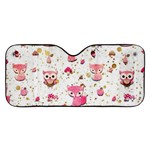 Pink Woodland Animals, Koteto Car Windshield Sunshade