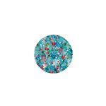 Snowy Winter Foliage, Adoxali, Christmas, Berry, Blue 1  Mini Buttons