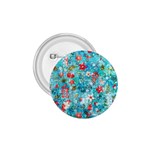 Snowy Winter Foliage, Adoxali, Christmas, Berry, Blue 1.75  Buttons