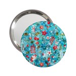 Snowy Winter Foliage, Adoxali, Christmas, Berry, Blue 2.25  Handbag Mirrors