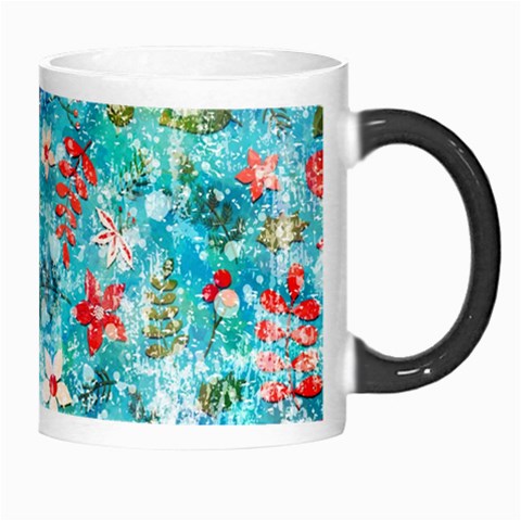 Snowy Winter Foliage, Adoxali, Christmas, Berry, Blue Morph Mug from ArtsNow.com Right