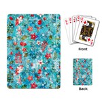 Snowy Winter Foliage, Adoxali, Christmas, Berry, Blue Playing Cards Single Design (Rectangle)