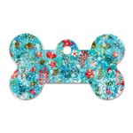 Snowy Winter Foliage, Adoxali, Christmas, Berry, Blue Dog Tag Bone (One Side)