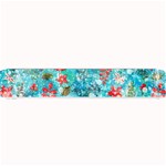 Snowy Winter Foliage, Adoxali, Christmas, Berry, Blue Small Bar Mat