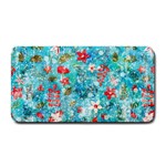 Snowy Winter Foliage, Adoxali, Christmas, Berry, Blue Medium Bar Mat