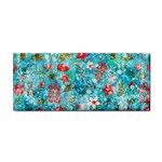 Snowy Winter Foliage, Adoxali, Christmas, Berry, Blue Hand Towel