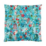 Snowy Winter Foliage, Adoxali, Christmas, Berry, Blue Standard Cushion Case (One Side)