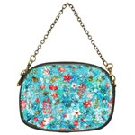 Snowy Winter Foliage, Adoxali, Christmas, Berry, Blue Chain Purse (Two Sides)